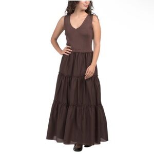 Taylor Dark Brown Maxi Dress